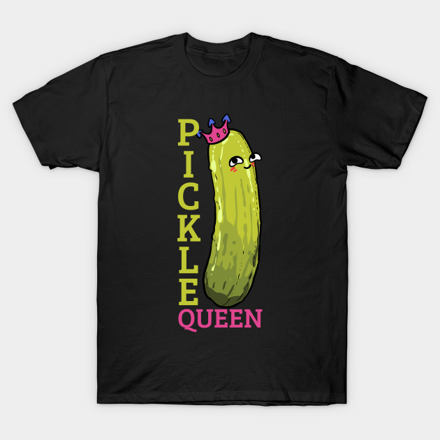 Pickle Crown Vegan Vegetarian Cucumber Vegetable Pickle TShirt